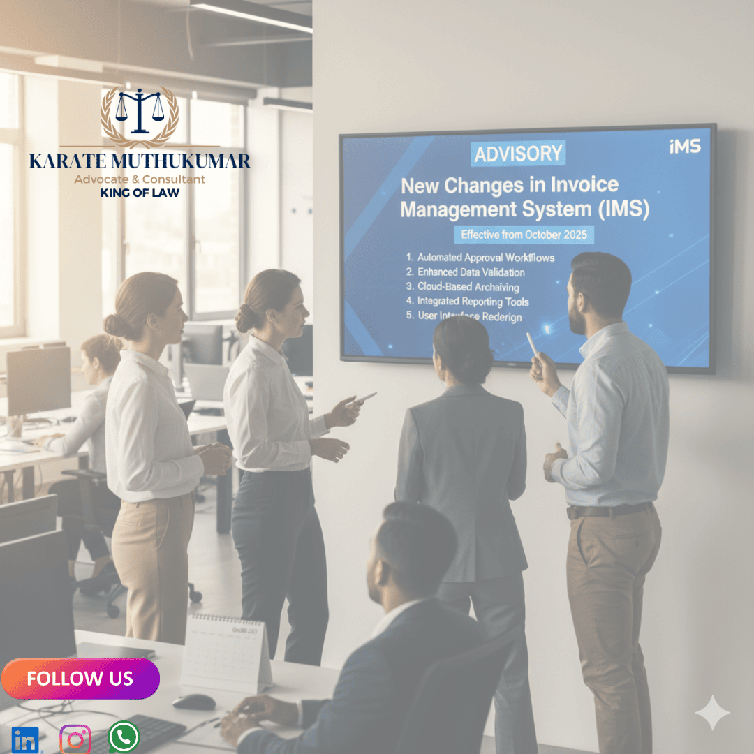 New GSTN Advisory: Key Changes in Invoice Management System (IMS)