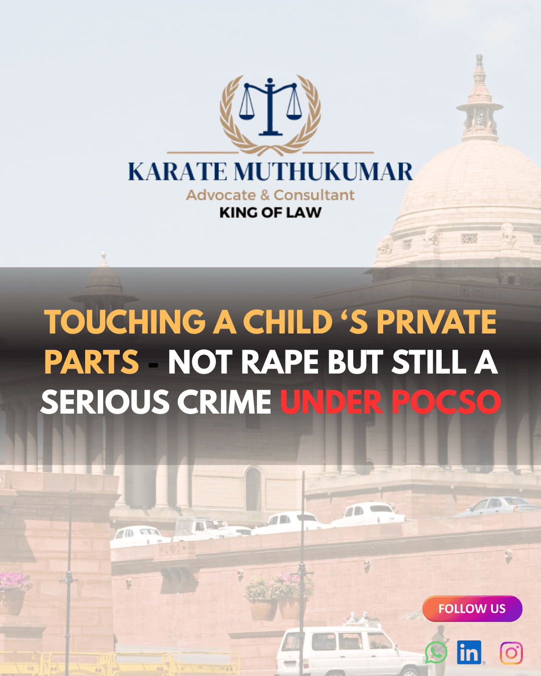 Touching a Child’s Private Parts – Not Rape but Still a Serious Crime under POCSO